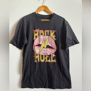 Black Rock and Roll Graphic T-Shirt